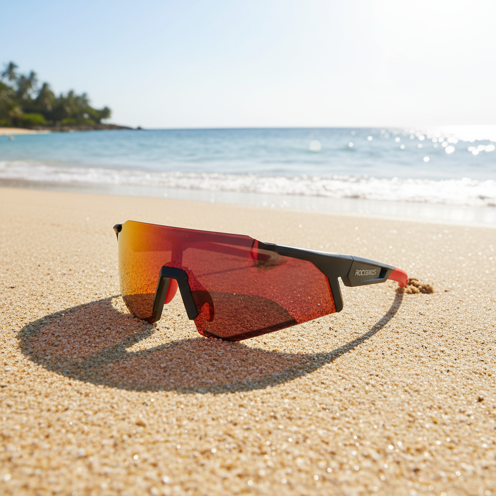 ROCKBROS Polarized Black Red